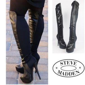 Over The Knee Steve Madden Highting Boots - Size 8